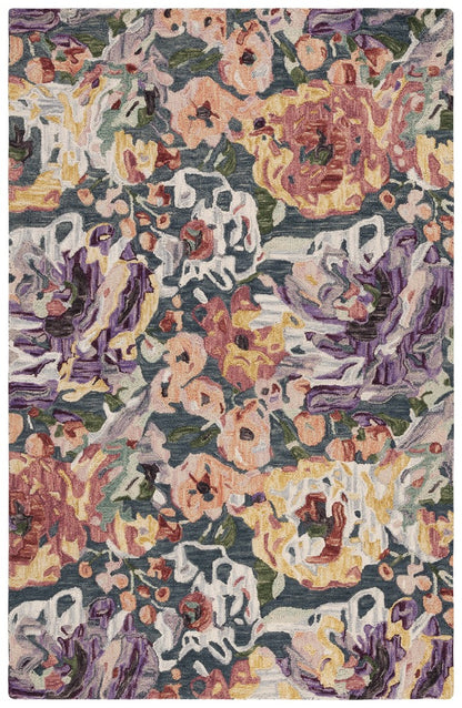 Safavieh - Blossom 463M Blue Purple - 6" X 9" - BLM463M-6 view 1