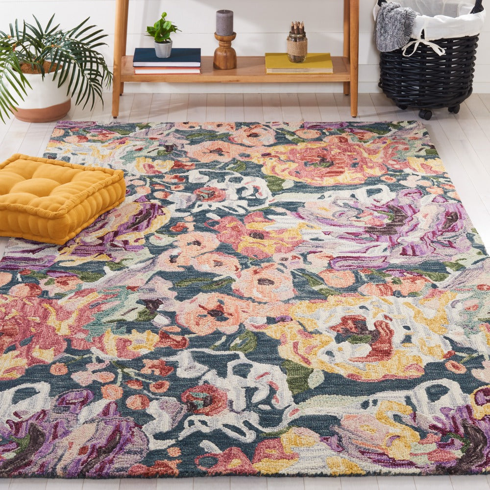 Safavieh - Blossom 463M Blue Purple - 6" X 9" - BLM463M-6 view 2