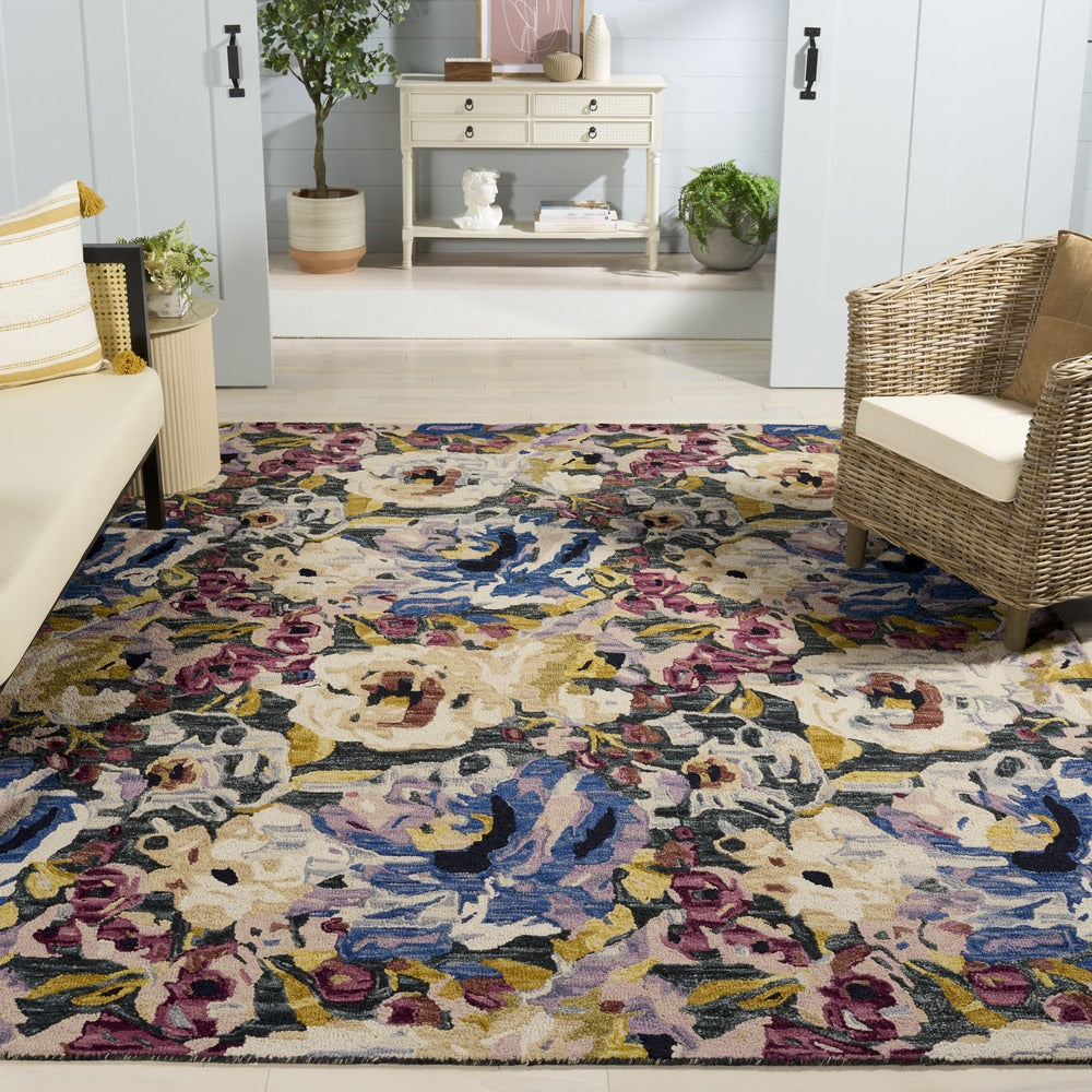 Safavieh - Blossom 463Y Green Ivory - 10" X 14" - BLM463Y-10 view 2