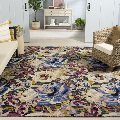Safavieh - Blossom 463Y Green Ivory - 9" X 12" - BLM463Y-9 view 2