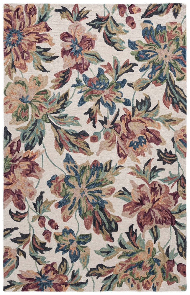 Safavieh - Blossom 467A Ivory Plum - 6" X 9" - BLM467A-6 view 1