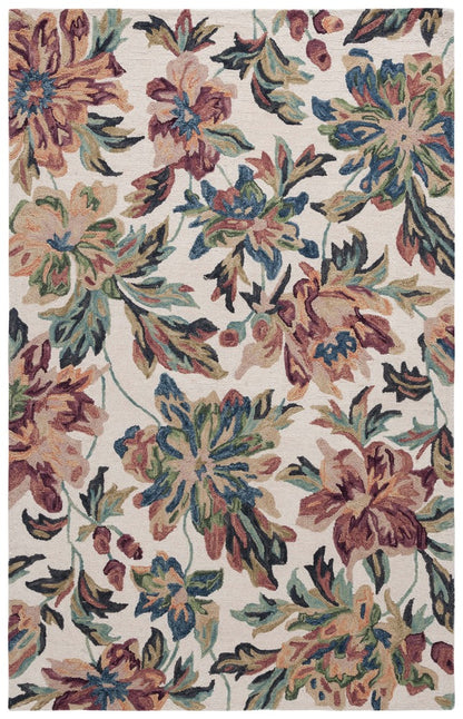 Safavieh - Blossom 467A Ivory Plum - 6" X 9" - BLM467A-6 view 1