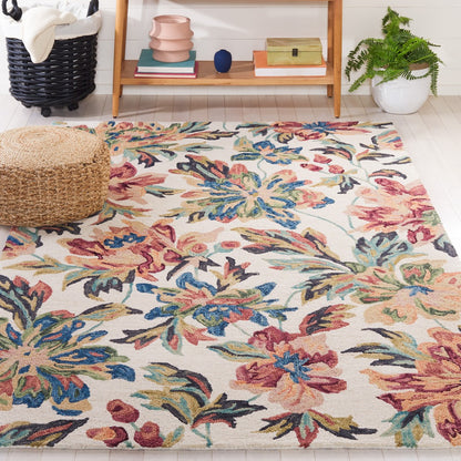 Safavieh - Blossom 467A Ivory Plum - 6" X 9" - BLM467A-6 view 2