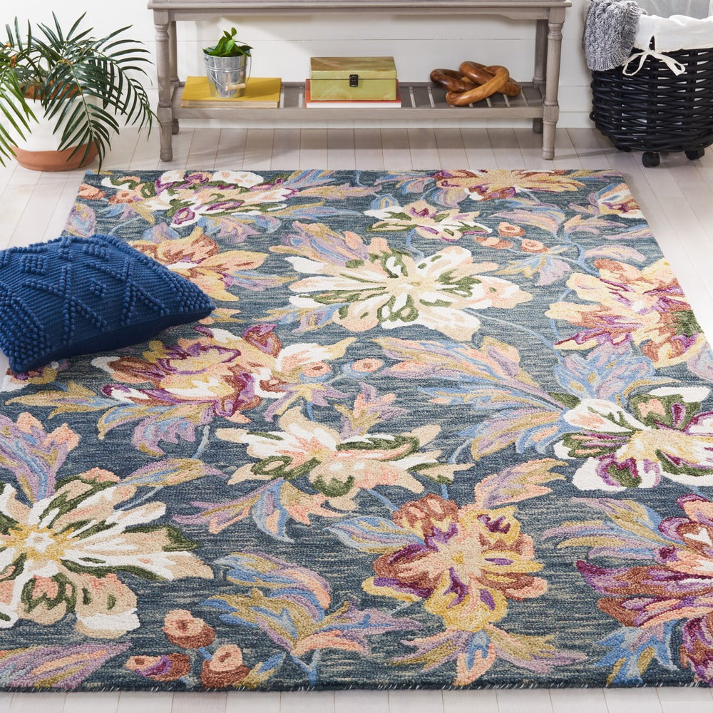 Safavieh - Blossom 467F Grey Violet - 9" X 12" - BLM467F-9 view 3