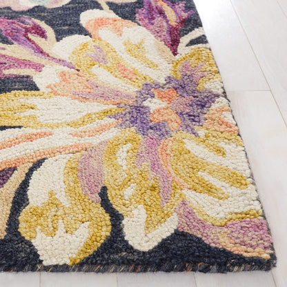Safavieh - Blossom 467H Charcoal Plum - 9" X 12" - BLM467H-9 view 3