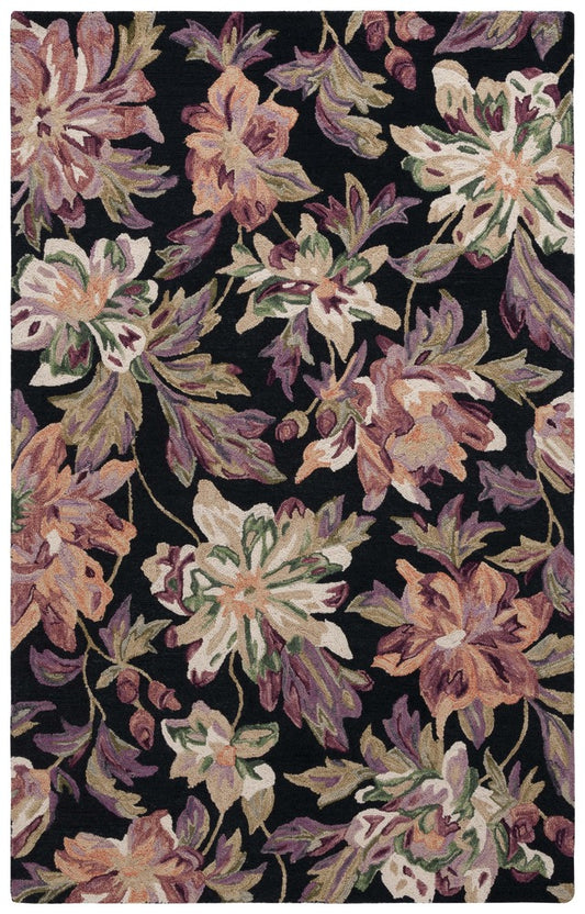 Safavieh - Blossom 467Z Black Plum - 6" X 9" - BLM467Z-6 view 1