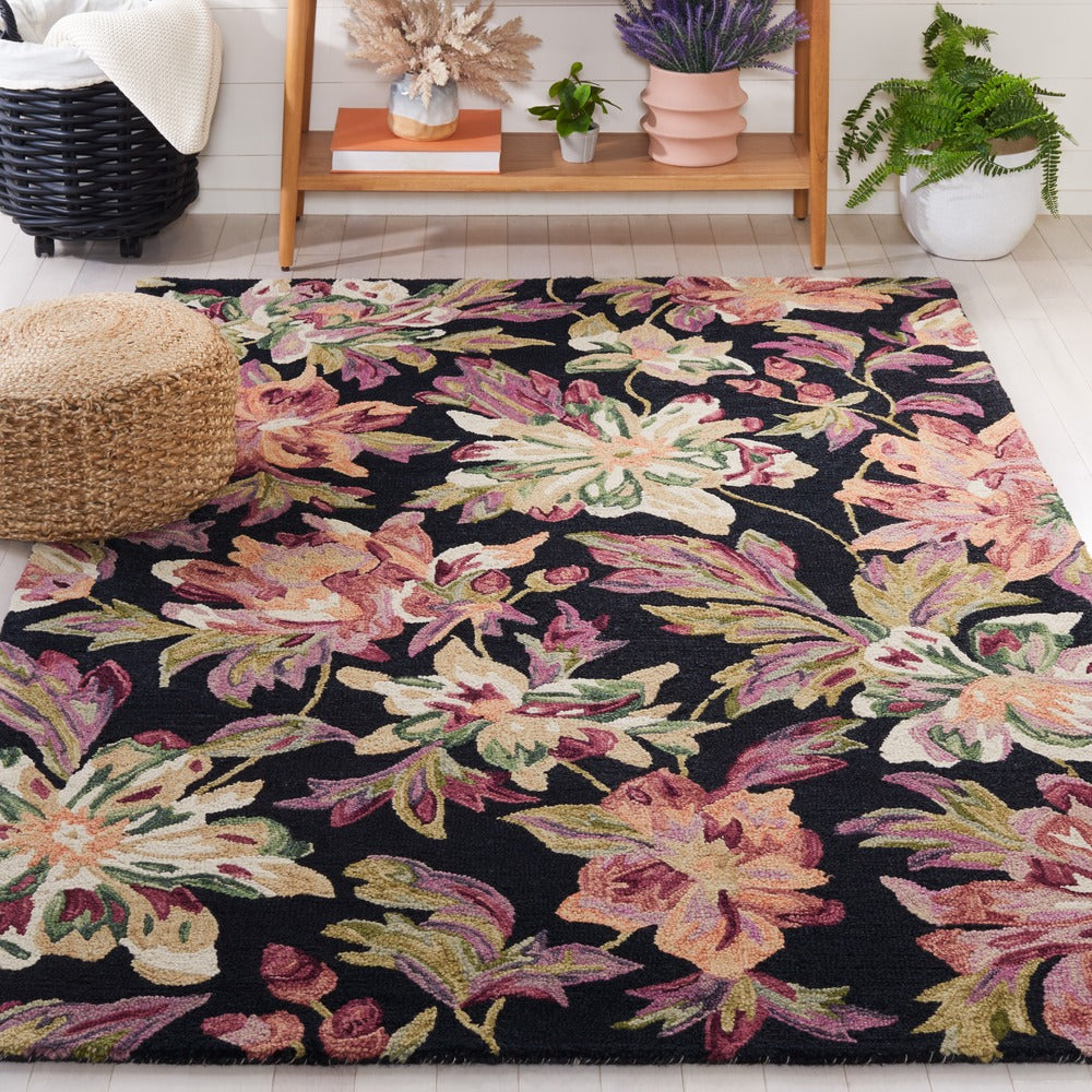 Safavieh - Blossom 467Z Black Plum - 9" X 12" - BLM467Z-9 view 2