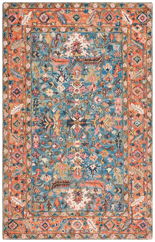 Safavieh - Blossom 474M Blue Rust - 6" X 9" - BLM474M-6 view 1