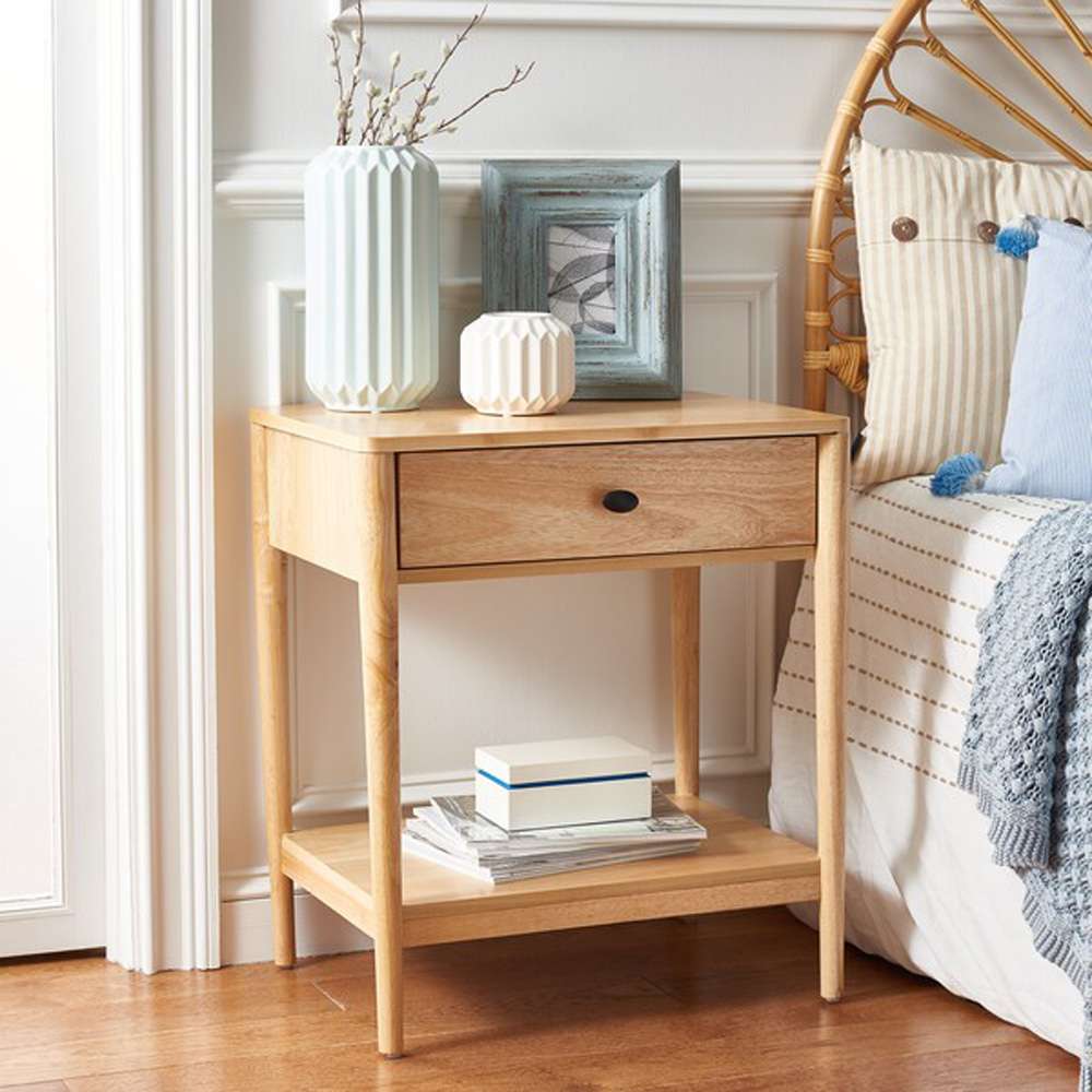 Safavieh - Boden 1 Drawer Nightstand - Natural - NST9202B veiw 3