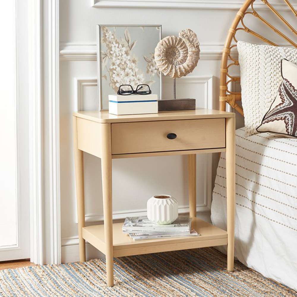 Safavieh - Boden 1 Drawer Nightstand - White Washed - NST9202A veiw 3