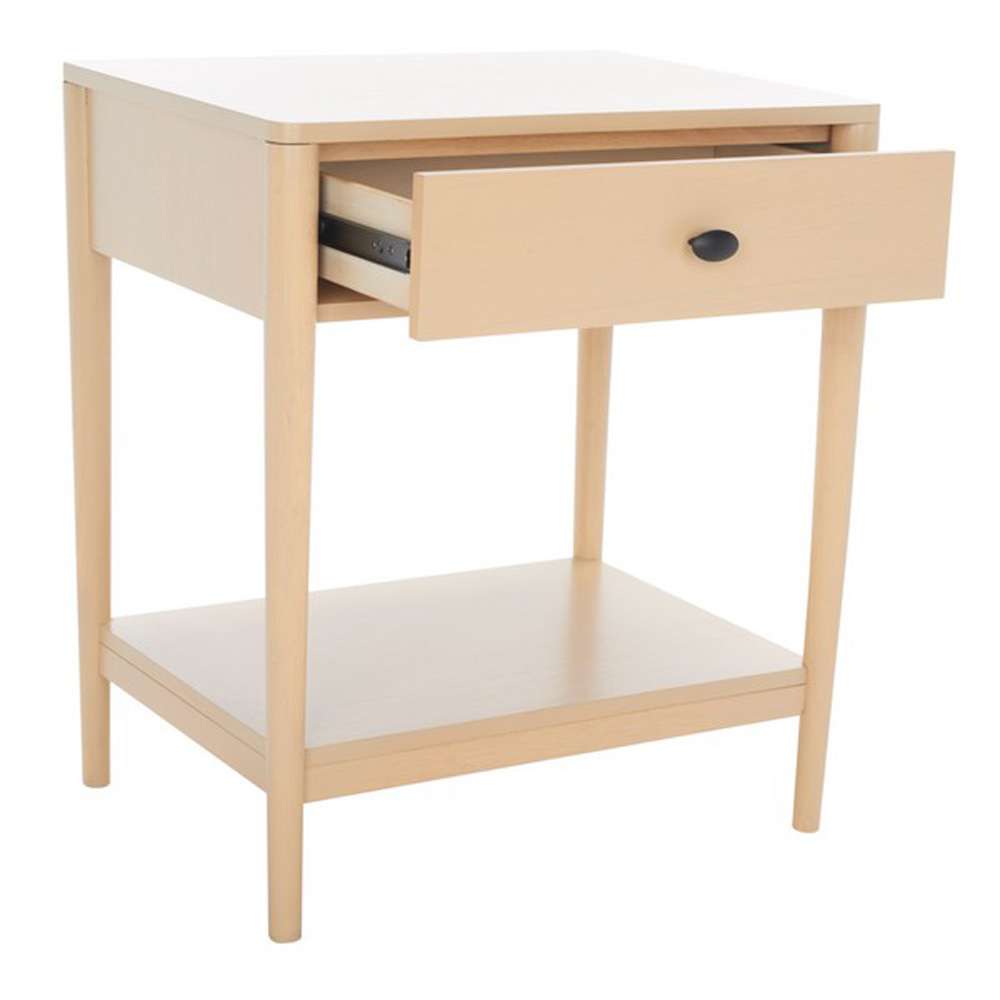 Safavieh - Boden 1 Drawer Nightstand - White Washed - NST9202A veiw 4