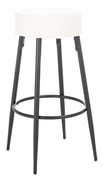 Safavieh - Bohden Round Bar Stool - Ivory - Black - BST7508A veiw 3