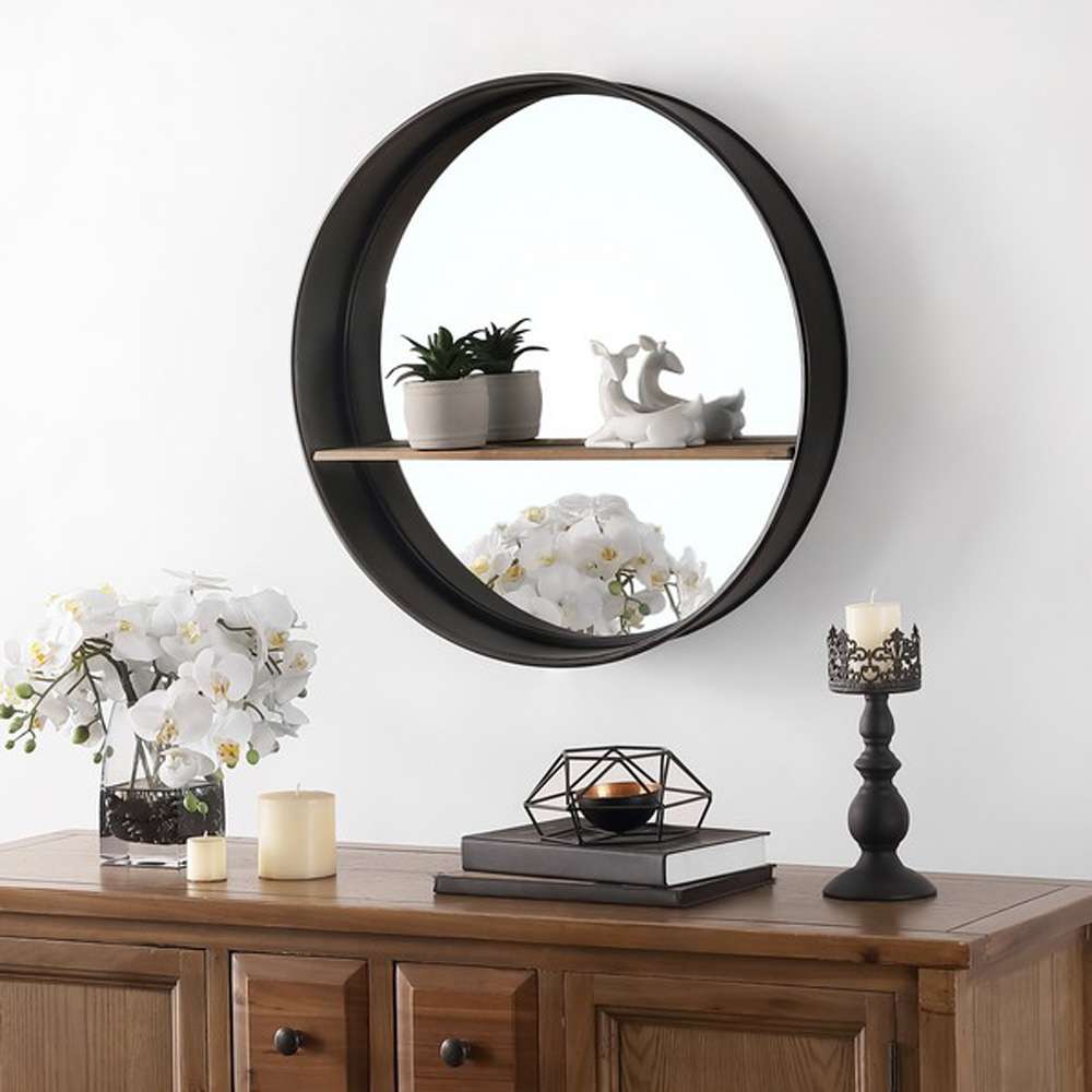 Safavieh - Bonni 24in Mirror - Black - MRR1063A veiw 2