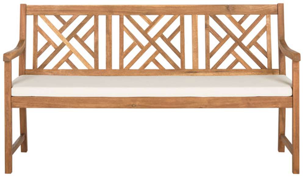 Safavieh - Bradbury 3 Seat Bench - Natural - Beige - PAT6738A veiw 1