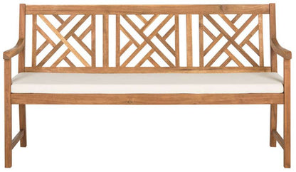 Safavieh - Bradbury 3 Seat Bench - Natural - Beige - PAT6738A veiw 1