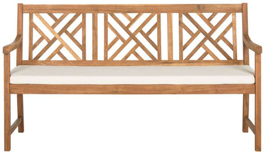Safavieh - Bradbury 3 Seat Bench - Natural - Beige - PAT6738A veiw 1