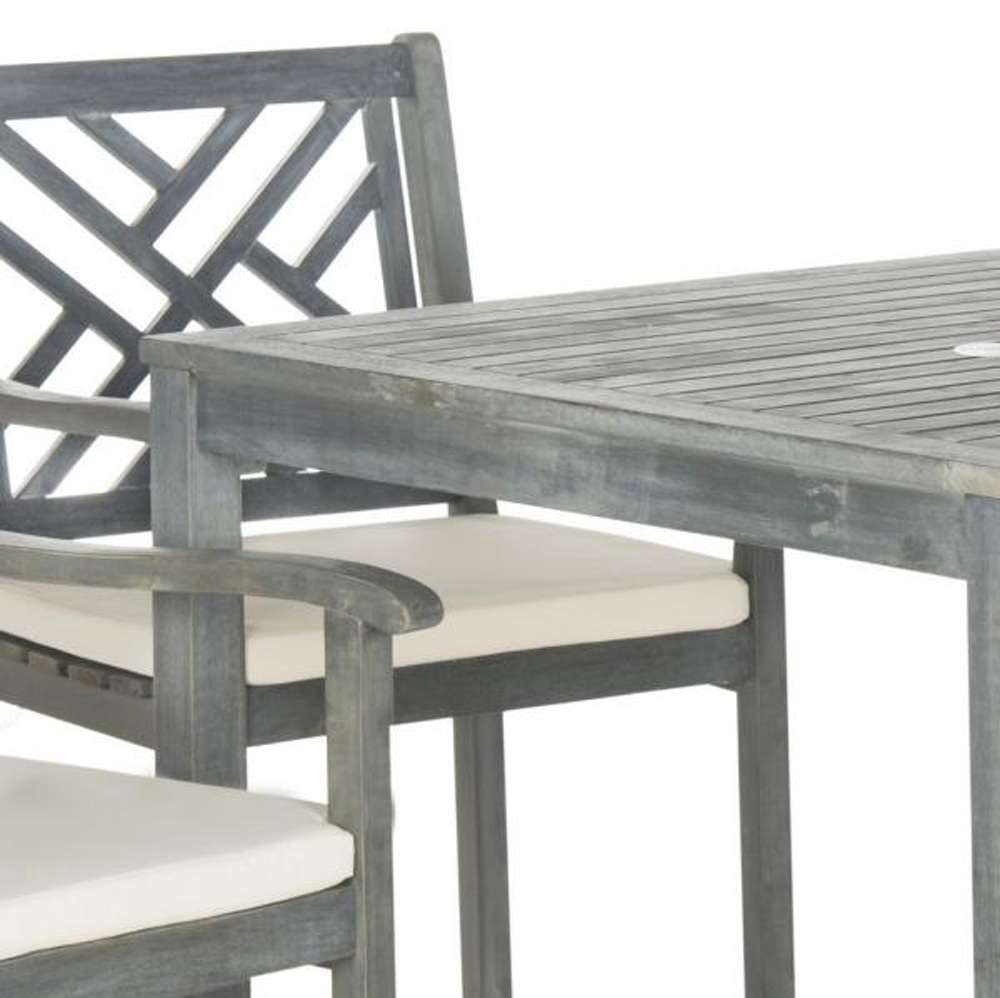 Safavieh - Bradbury Dining Set - Ash Grey - Beige - PAT6720B veiw 2