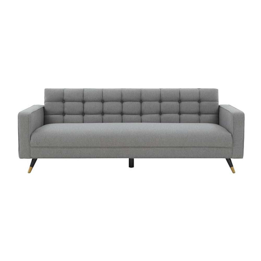 Safavieh - Couture - Bradson Tufted Back Sofa - Light Grey - Black - SFV4819A veiw 1