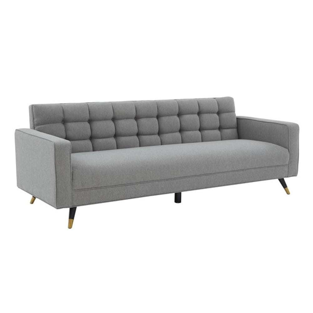 Safavieh - Couture - Bradson Tufted Back Sofa - Light Grey - Black - SFV4819A veiw 3