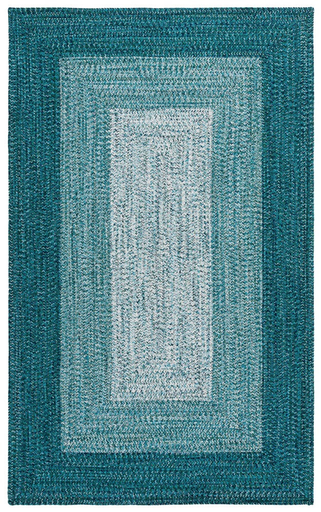 Safavieh - Braided 220K Ivory / Turquoise - 4" X 6" - BRA220K-4 view 1