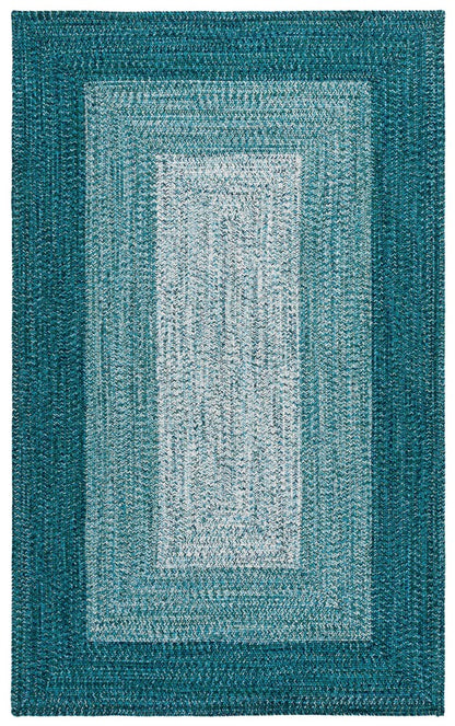 Safavieh - Braided 220K Ivory / Turquoise - 4" X 6" - BRA220K-4 view 1