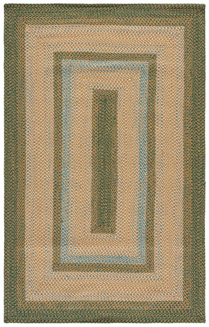 Safavieh - Braided 303Y Brown / Dark Green - 3" X 5" - BRD303Y-3 view 1