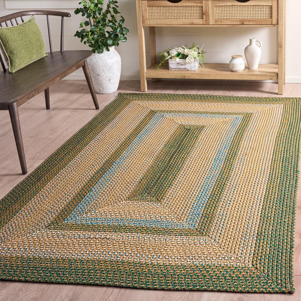 Safavieh - Braided 303Y Brown / Dark Green - 5" X 8" - BRD303Y-5 view 2