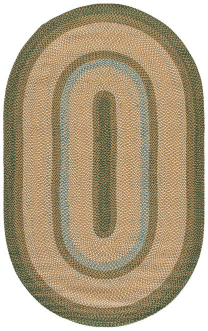 Safavieh - Braided 303Y Brown / Dark Green - 5" X 8" - BRD303Y-5OV view 1