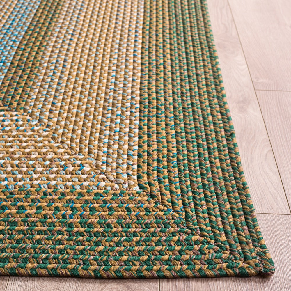 Safavieh - Braided 303Y Brown / Dark Green - 6" X 6" - BRD303Y-6SQ view 2