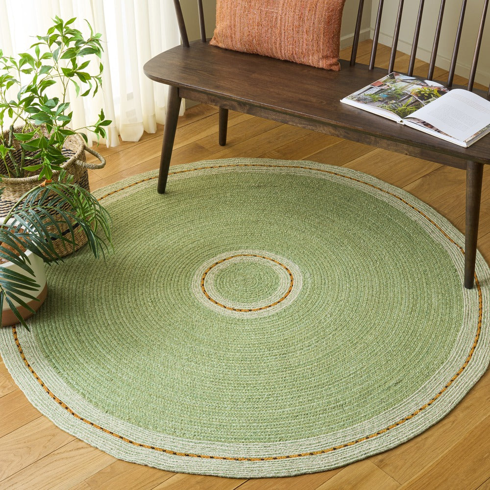 Safavieh - Braided 552Y Green Gold - 4" X 4" - BRD552Y-4R view 2
