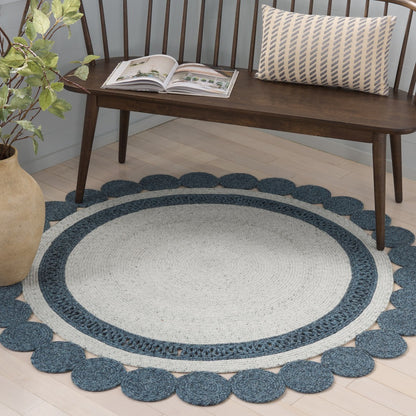 Safavieh - Braided 558M Blue Sage - 6" X 6" - BRD558M-6R view 2