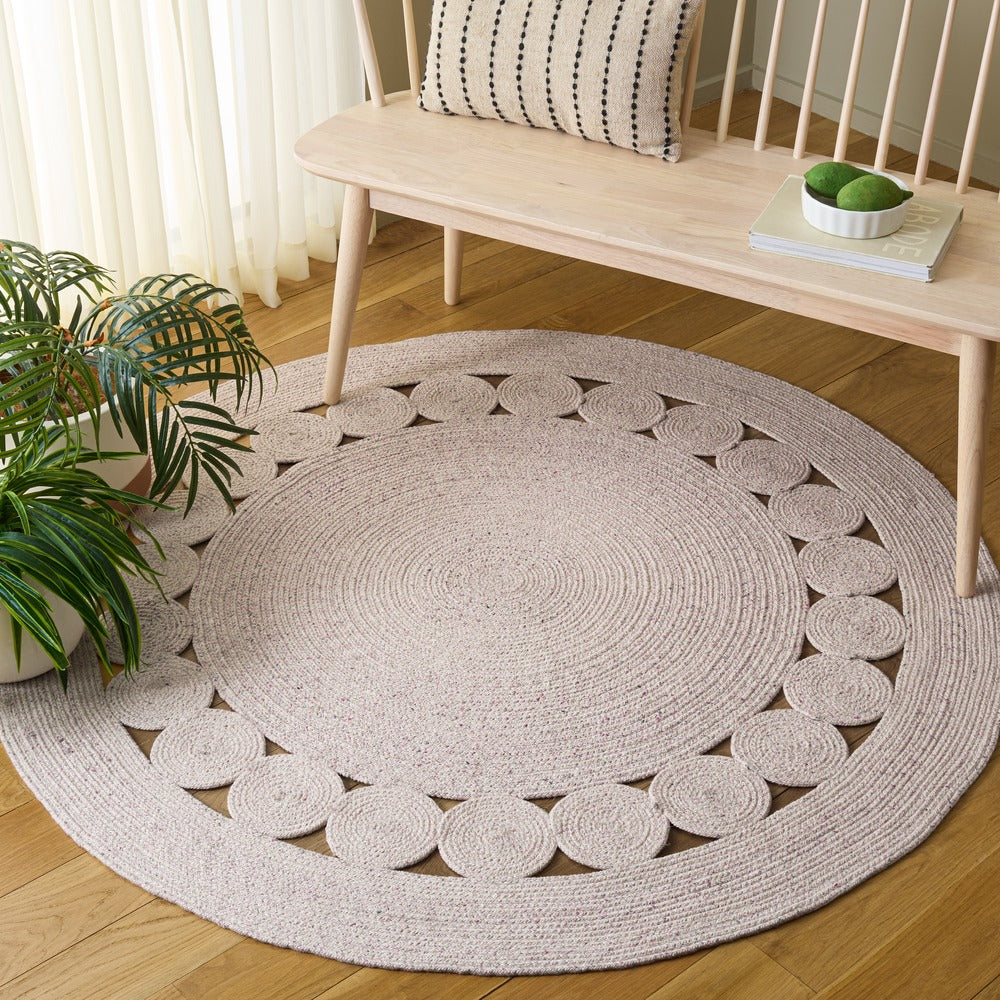 Safavieh - Braided 559U Pink Ivory - 4" X 4" - BRD559U-4R view 2
