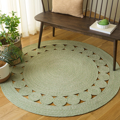 Safavieh - Braided 559Y Green Ivory - 4" X 4" - BRD559Y-4R view 2