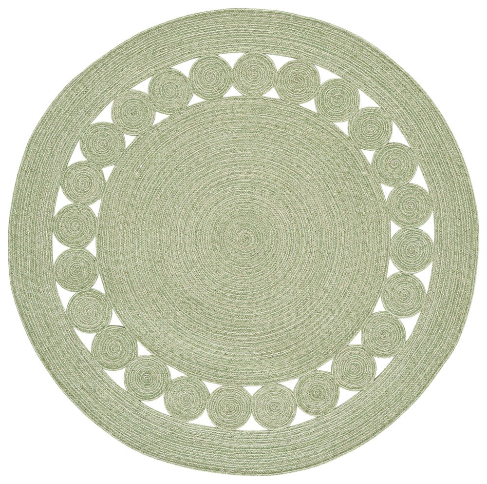 Safavieh - Braided 559Y Green Ivory - 6" X 6" - BRD559Y-6R view 1