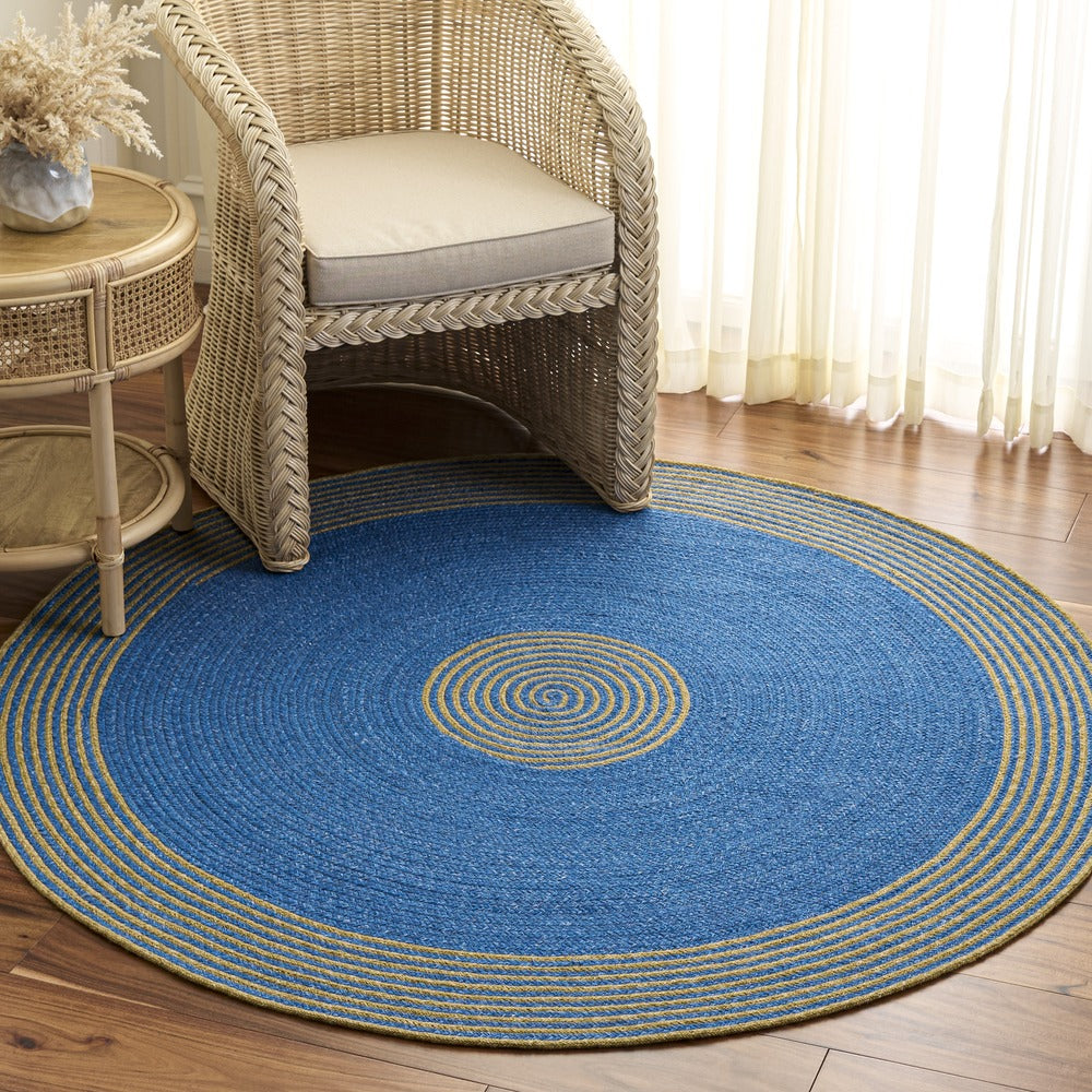 Safavieh - Braided 561M Blue Gold - 3" X 3" - BRD561M-3R view 2