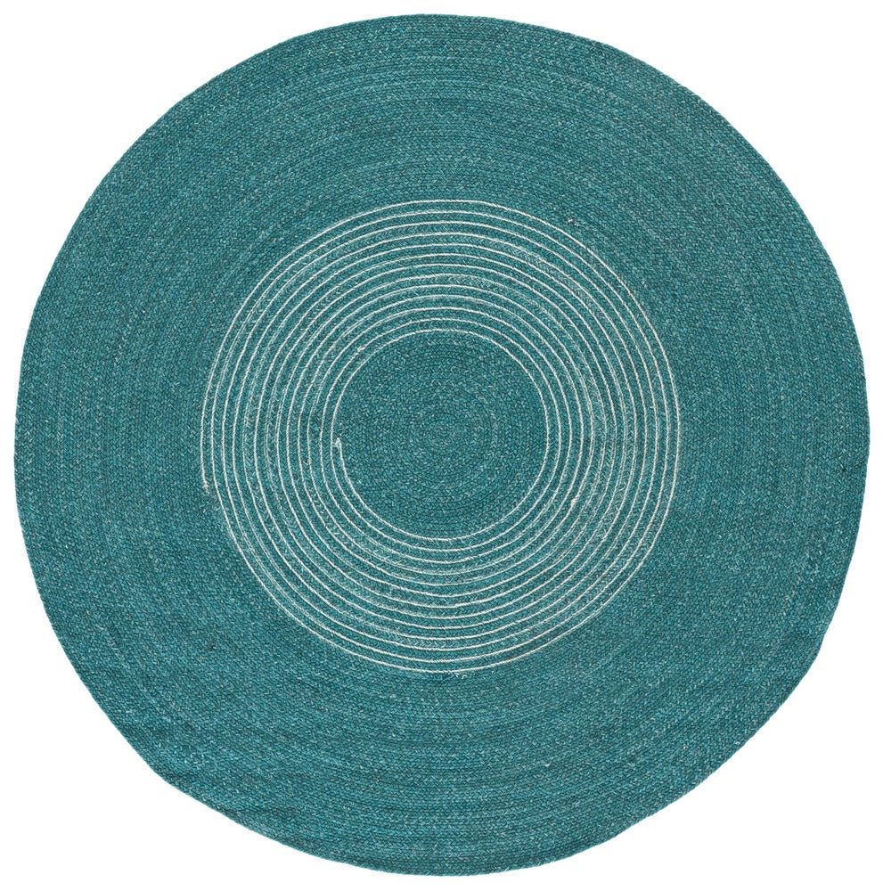 Safavieh - Braided 562K Turquoise Ivory - 5" X 5" - BRD562K-5R view 1