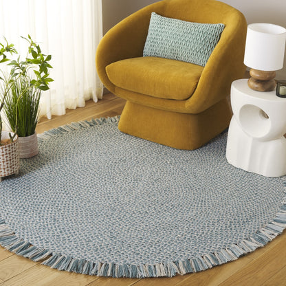 Safavieh - Braided 563M Blue Ivory - 6" X 6" - BRD563M-6R view 2