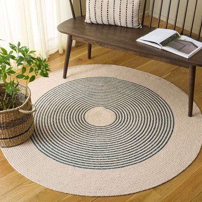 Safavieh - Braided 568N Ivory Navy - 5" X 5" - BRD568N-5R view 2