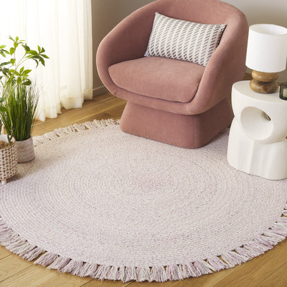 Safavieh - Braided 570U Ivory Pink - 3" X 3" - BRD570U-3R view 2