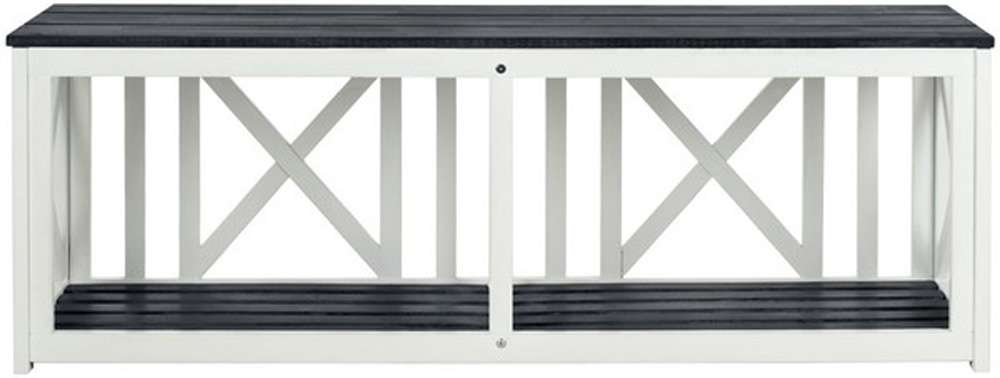 Safavieh - Branco Bench - Dark Slate Gray - White - FOX6706K veiw 1