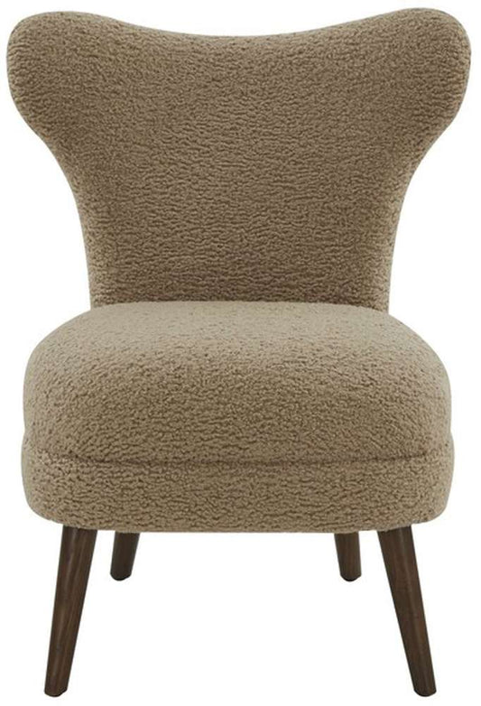Safavieh - Couture - Brandietta Faux Shearling Chair - Light Brown - Walnut - SFV5076A veiw 1