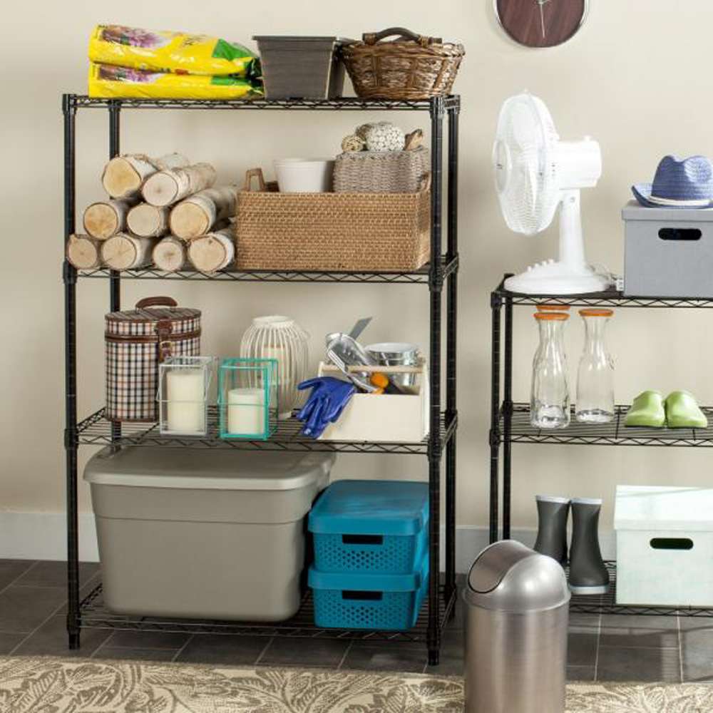 Safavieh - Bravo 4 Tier Shelve - Black - HAC2002A veiw 2