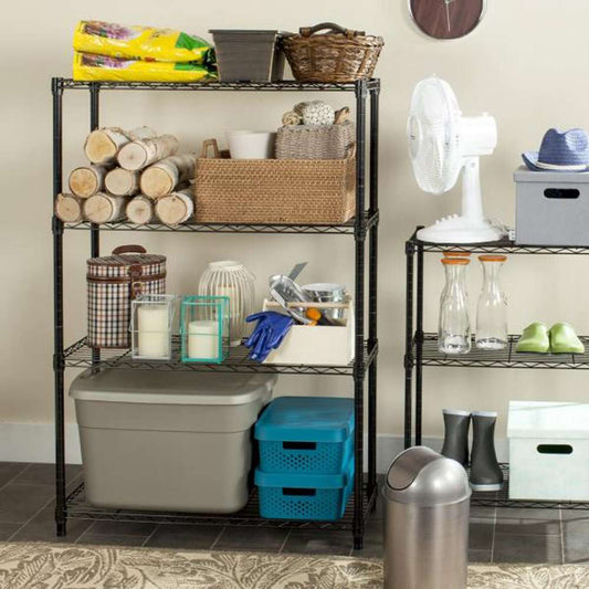 Safavieh - Bravo 4 Tier Shelve - Black - HAC2002A veiw 2