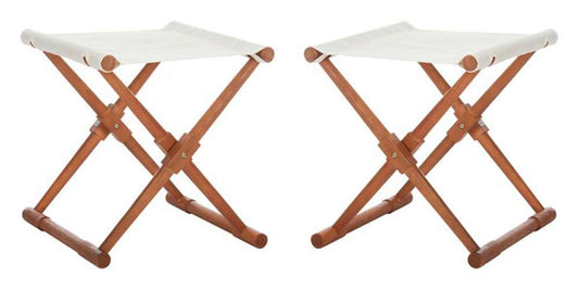 Safavieh - Breanne Stool - Natural - Beige  (Set of 2) - PAT7053A-SET2 veiw 1