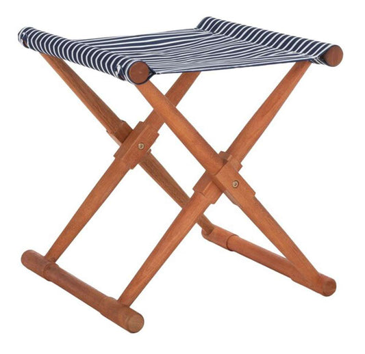 Safavieh - Breanne Stool - Natural - Navy Stripe  (Set of 2) - PAT7053C-SET2 veiw 2
