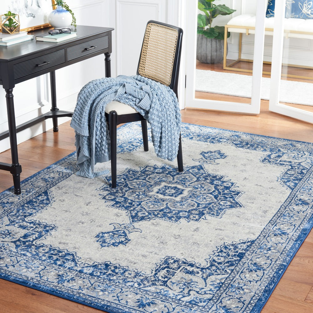 Safavieh - Brentwood 826M Blue Ivory - 7" X 9" - BNT826M-79 view 2