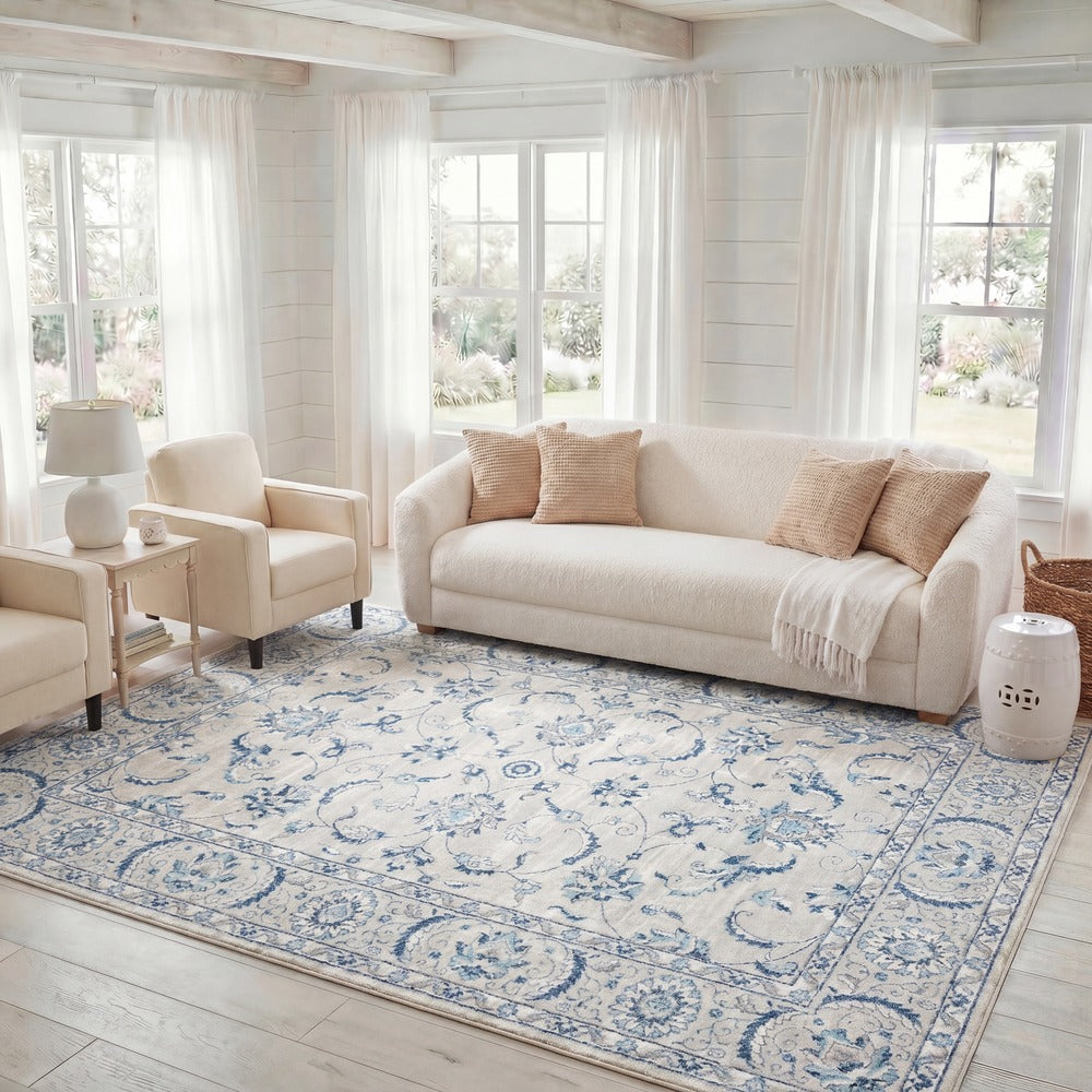Safavieh - Brentwood 854 Light Grey Blue - 6" X 8" - BNT854G-68 view 2