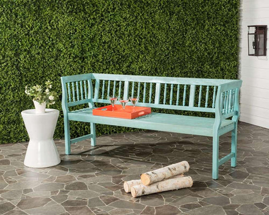 Safavieh - Brentwood Bench - Beach House Blu - Beige - PAT6732D veiw 2