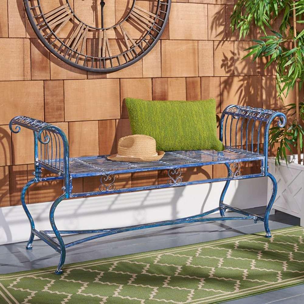 Safavieh - Brielle Bench - Mossy Blue  - PAT5004C veiw 2