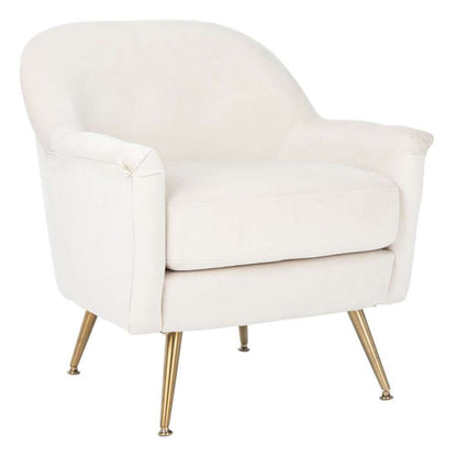 Safavieh - Brienne Mid Century Arm Chair - Ivory - Brass - ACH4506A veiw 3